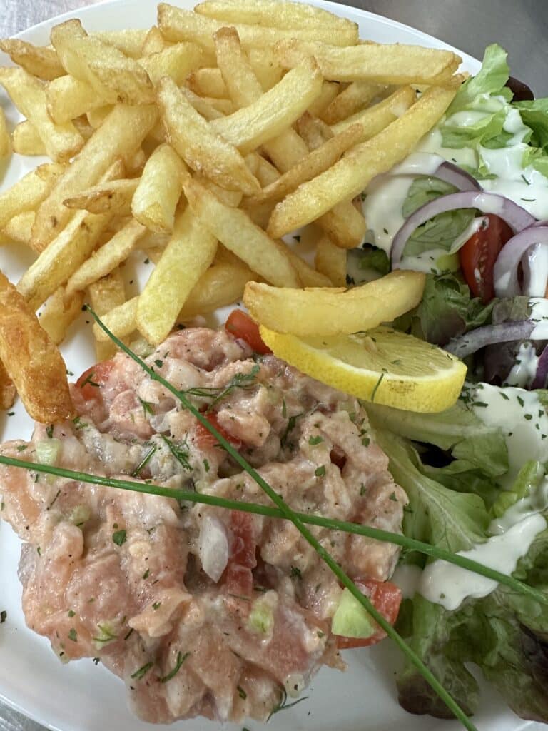 tartare de saumon maison