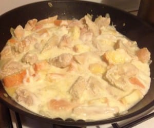 emincé de volaille au maroilles