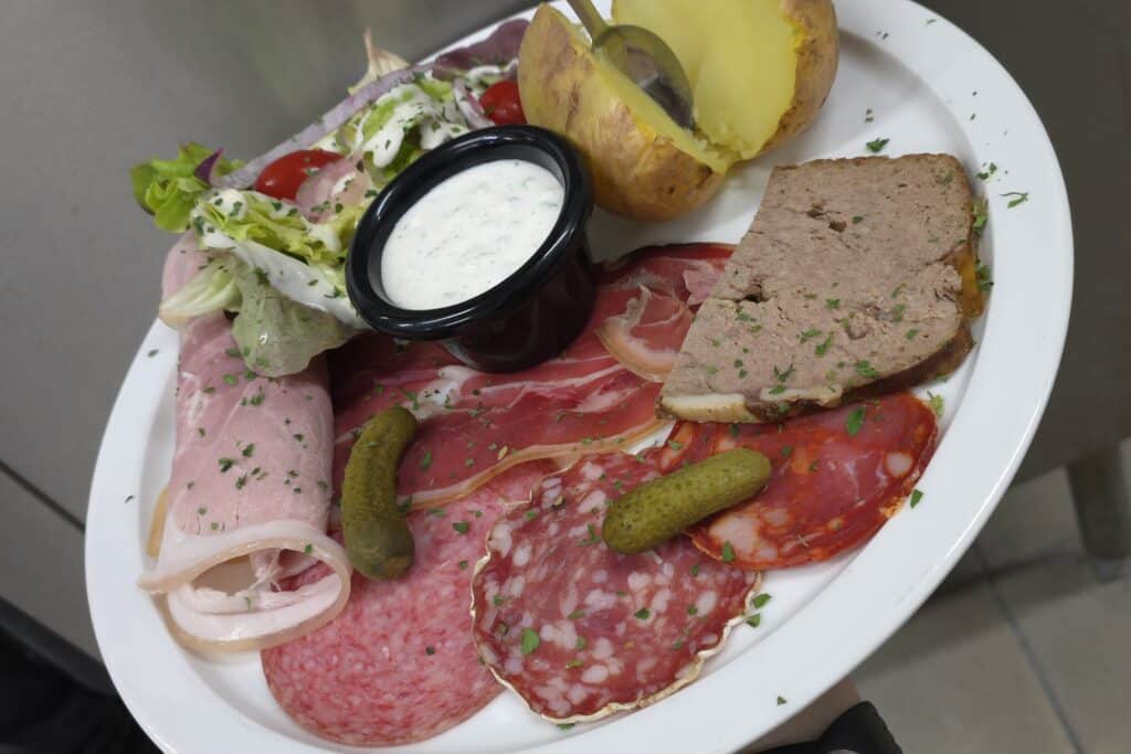 Assiette Campagnarde, PDT au four