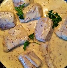 saumonette à la moutarde